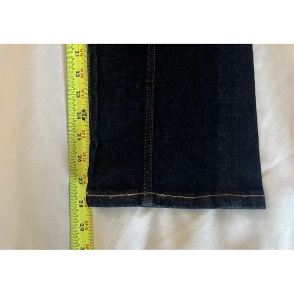 Lularoe Jeans Size 30 Dark Wash Front Seam High Rise Straight Leg Stretch - Picture 3 of 13